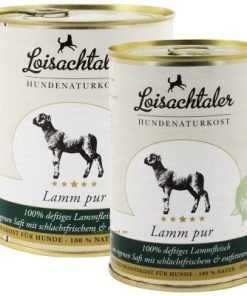 Loisachtaler Lamm pur, 100% schlachtfrisches Lamm Muskelfleisch und Innereien, getreidefrei, ohne synthetische Zusätze (800g)