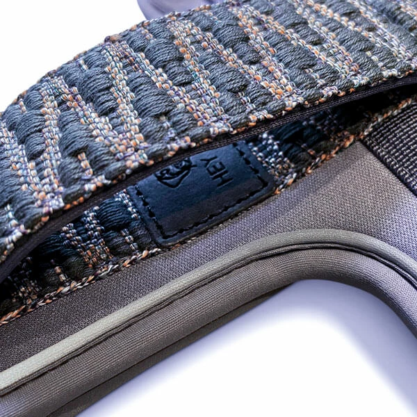 Hey Lana Premium Hundegeschirr gepolstert, mit Haltegriff, 4-fach verstellbar, Reflektoren „Trés chic blau/grau/orange“ XS, S, M, L – Bild 4