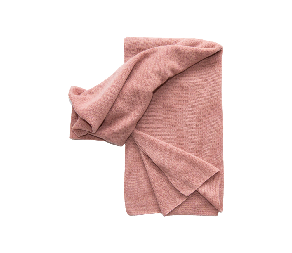 Papa Lobster – Schal Damen/Teens, ‚SASKIA‘, altrosa, Kaschmir – Bild 2