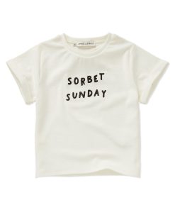 SPROET & SPROUT – T-Shirt ‚SORBET SUNDAY‘ , off-white, Bio Baumwolle