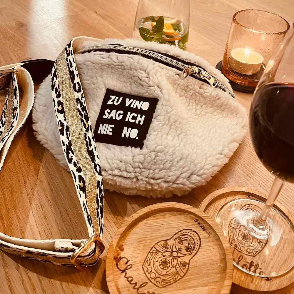 Nähset / Stoffpaket Tasche Tarika – geflochtenes Kunstleder Cognac – Bild 8