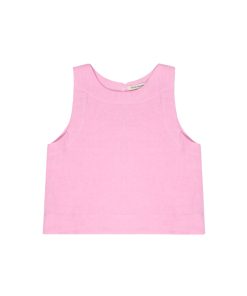 The New Society – Top „HERA“, Hibiscus, Leinen