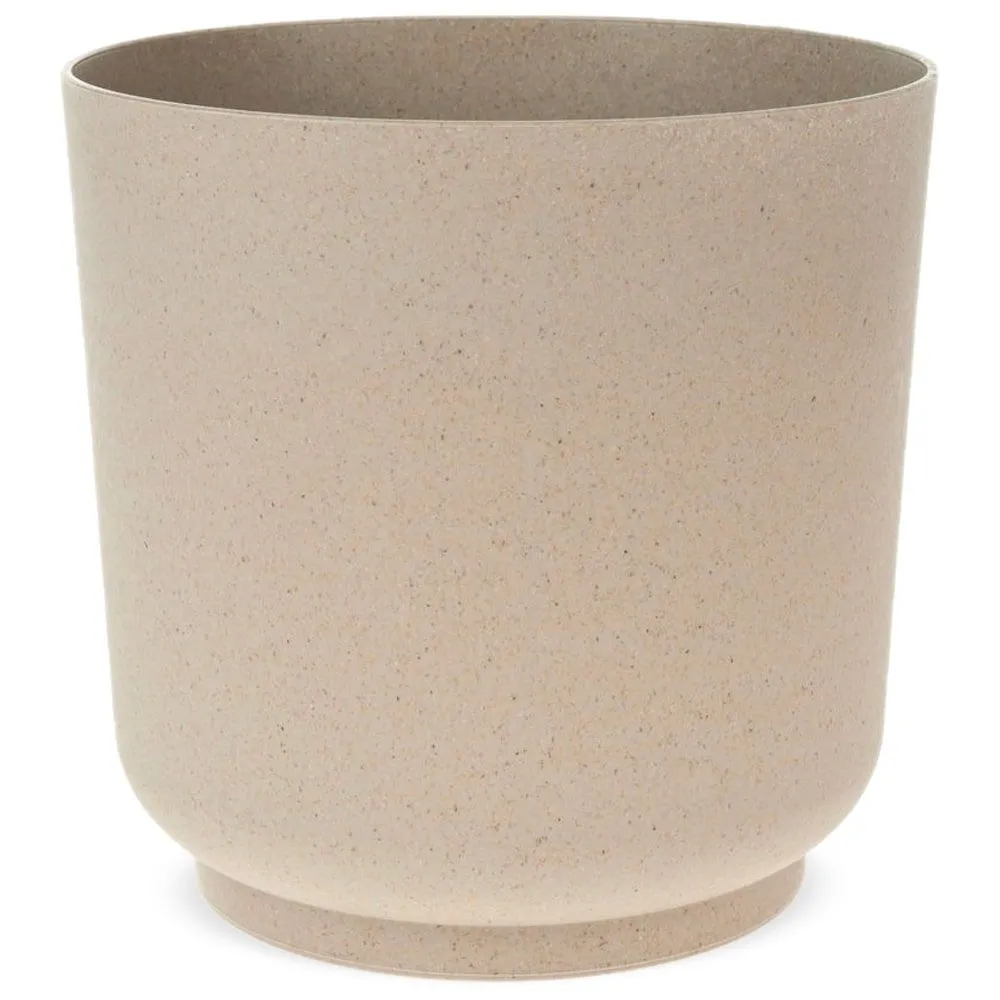 Übertöpfe matte Oberfläche rund Polypropylen & Holz 1 Stk Ø 15×15 cm 3 Farben – Bild 5