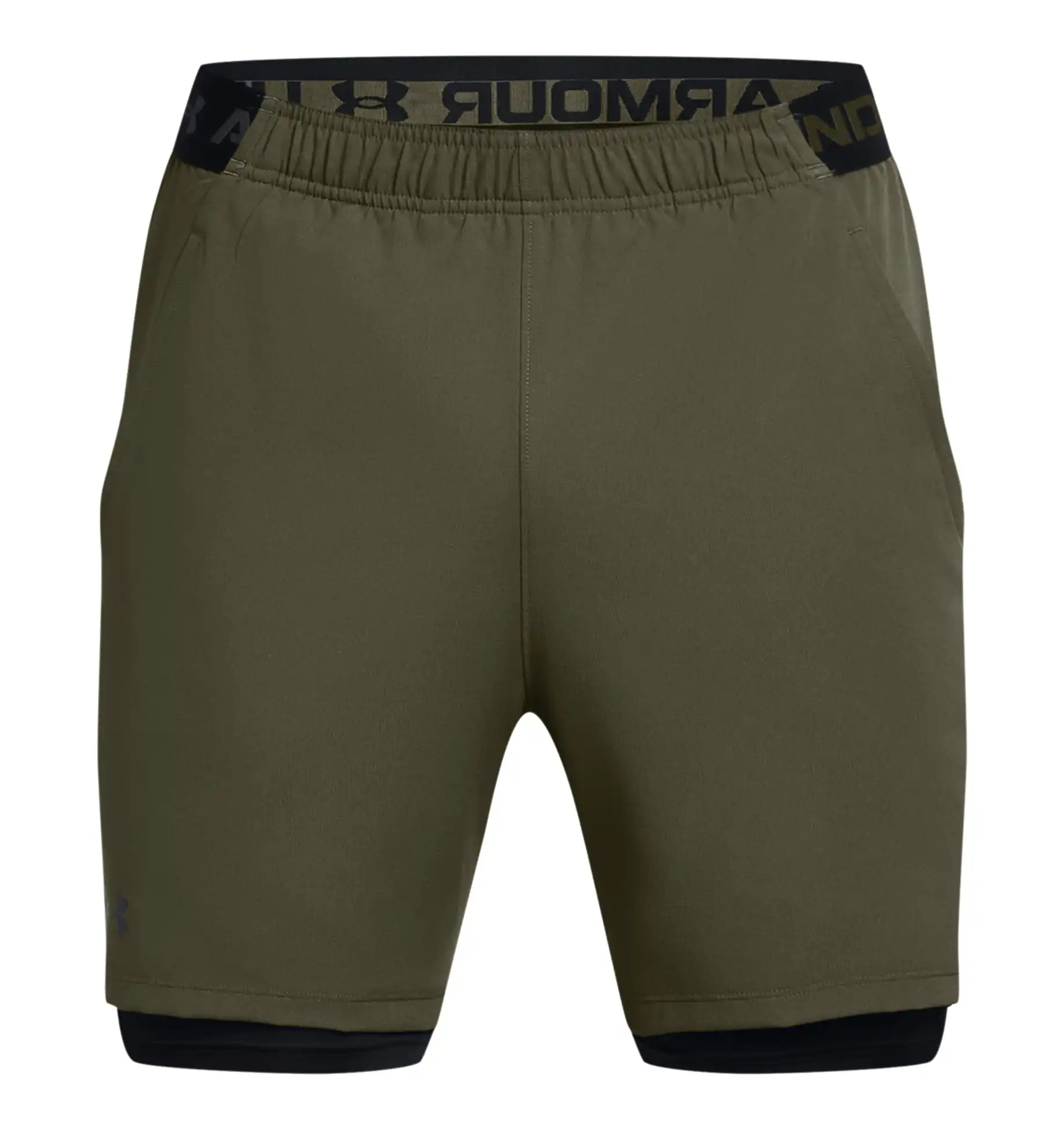 UA Vanish Woven 2in1 Sts-GRN – Bild 2