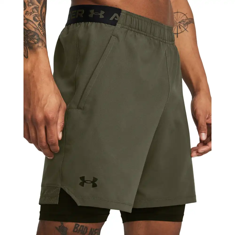 UA Vanish Woven 2in1 Sts-GRN – Bild 7