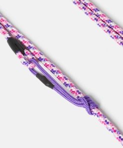 Ausziehbare Retriever-Leine, Ringhio, 1,10m-1,80m, stufenlos verstellbar, lila/rosa/weiß, mini (bis 6 kg)