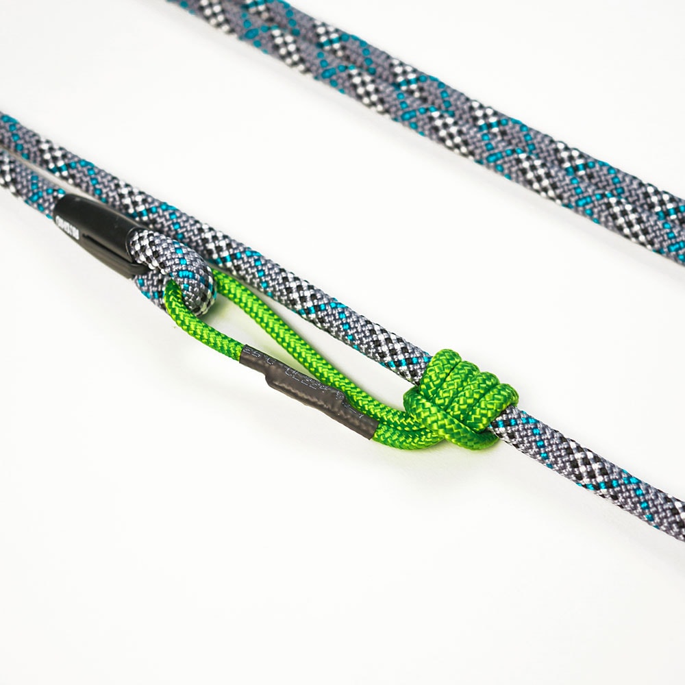 Ringhio Ausziehbare Tau-Leine, 1,2m-1,8m, stufenlos verstellbar, grau/schwarz/blau (bis 6 kg) – Bild 3