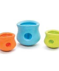 West Paw Toppl Zogoflex – Beschäftigungsspielzeug für Hunde spülmaschinenfest schwimmfähig, small, large (orange, grün, lavendel)