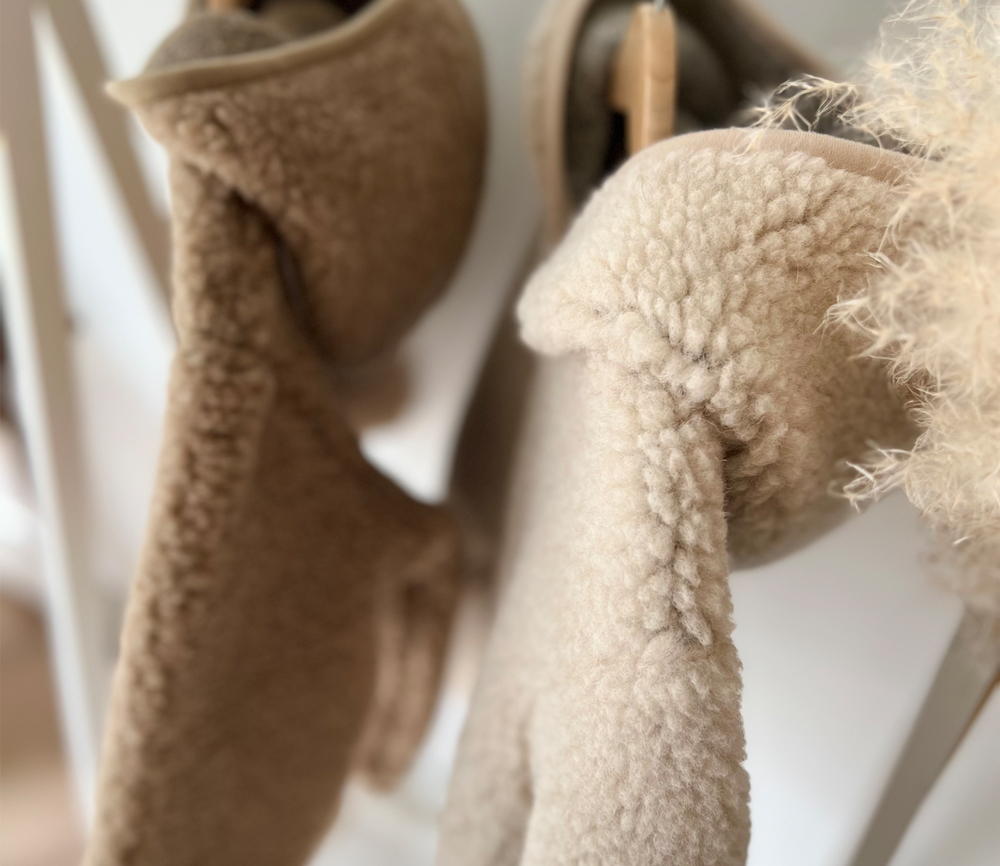 Alwero – Übergangsjacke „YPOS“ Junior, Biowolle, SAND BROWN, ultra light – Bild 8