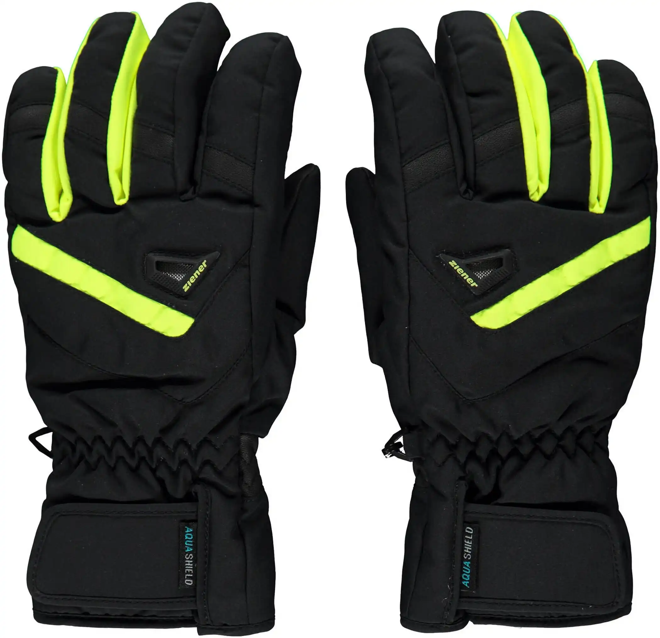 GARY AS(R) glove ski alpine black.poison yellow – Bild 3